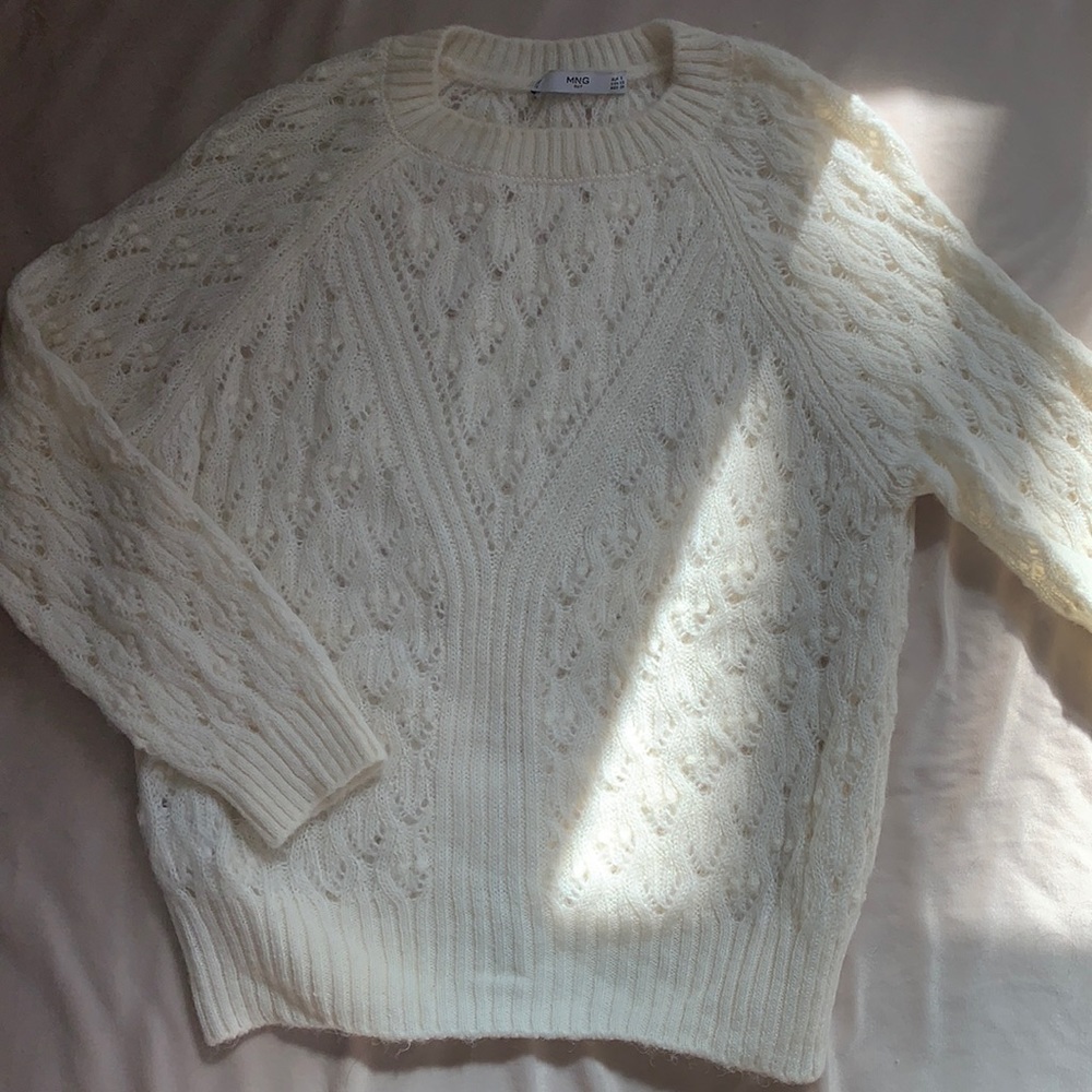 mango crochet sweater